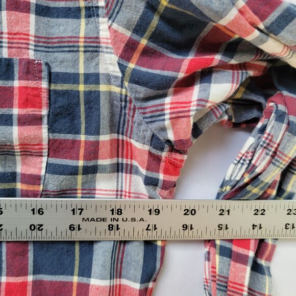 J. Crew Multicolor 100% Cotton Dress Shirt Button Down Long Sleeve Men's Size M - Picture 9 of 10